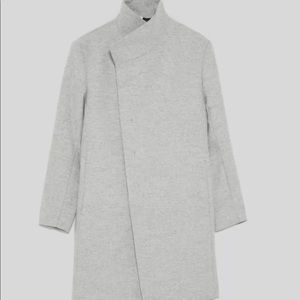 asymmetric coat zara